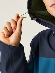 Regatta Blue Birchdale Waterproof Hooded Jacket - Image 6 of 9