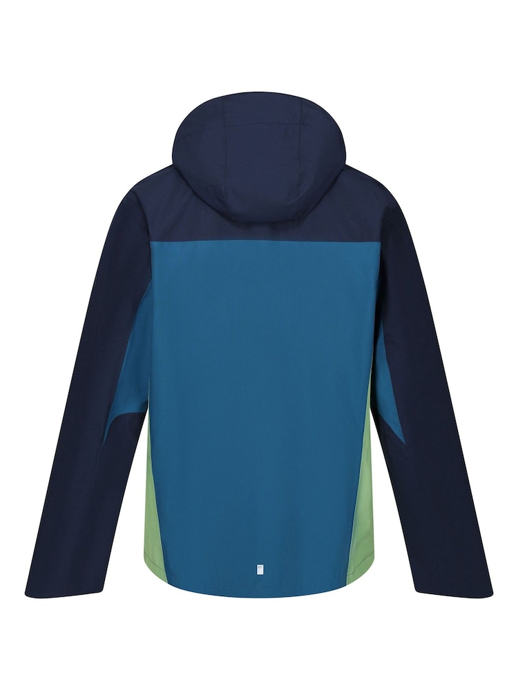 Regatta Blue Birchdale Waterproof Hooded Jacket - Image 9 of 9