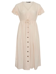 Yours Curve Stone Brown Boho Maxi Dress - Image 7 of 7