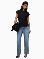AllSaints Black Esme T-Shirt - Image 3 of 6