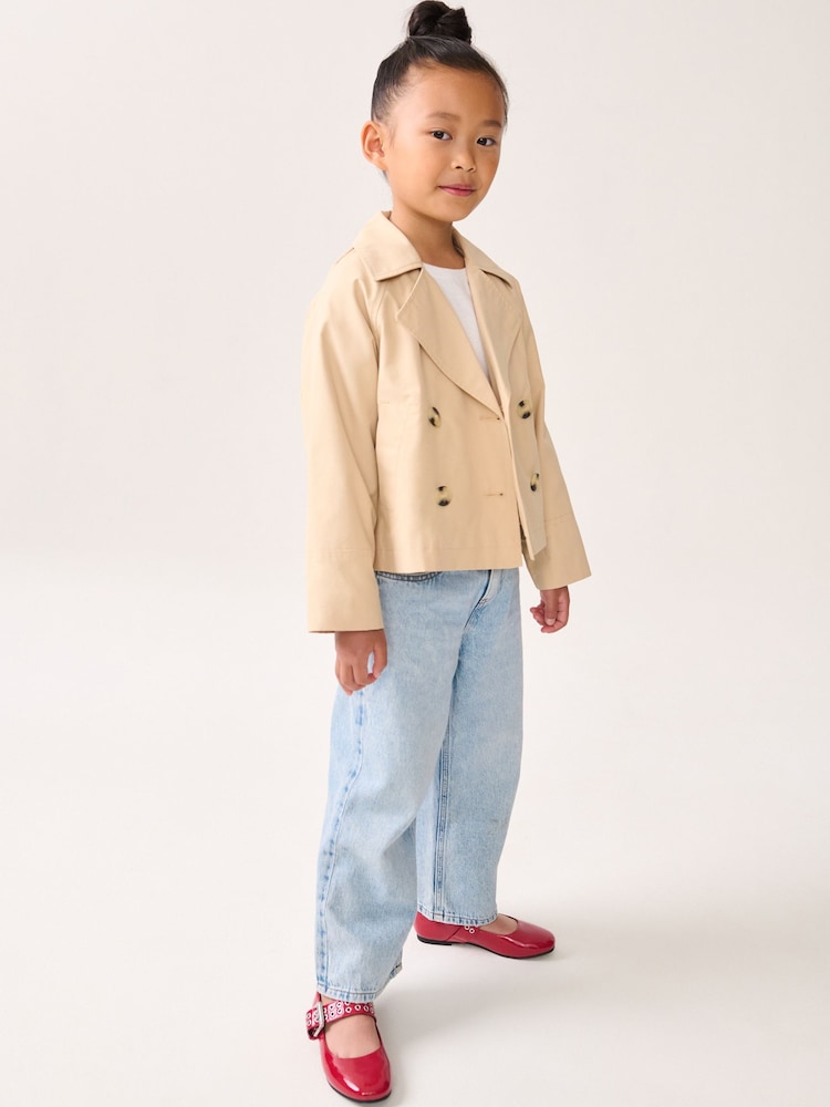 Stone - Kurz geschnittener Canvas-Trenchcoat (3–16 J.) - Bild 2 von 7 Stone - Kurz geschnittener Canvas-Trenchcoat (3–16 J.) - Bild 2 von 7