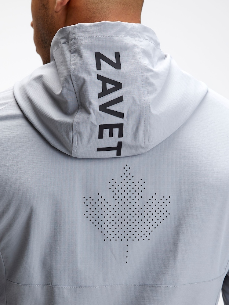 Zavetti Canada Mens Dentero Woven Zip Through Hoodie - Image 7 of 7
