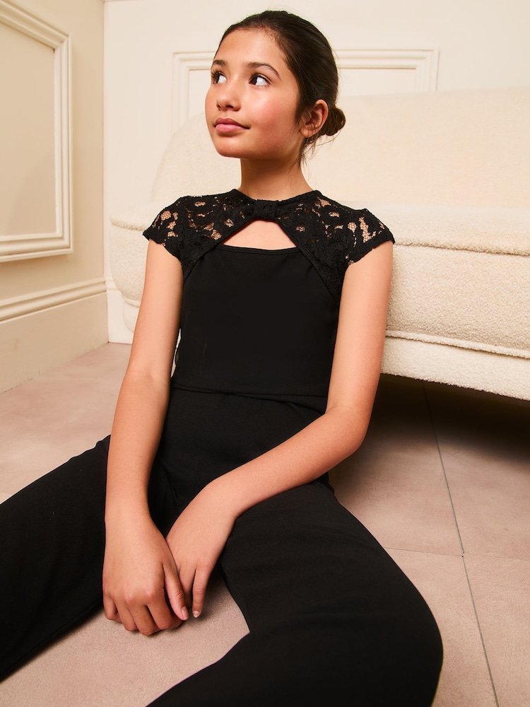 Lipsy jumpsuit met kanten schouderpas (5 - 16 jr) - Image 2 of 4