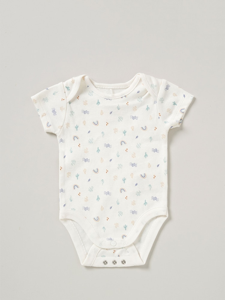 Homegrown Blue 3-Piece Bodysuit Joggers And Reversible Bib Outfit Set - Image 3 of 5