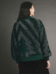 Green Animal Knitted Christmas Jumper - Image 4 of 8