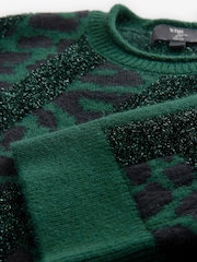 Green Animal Knitted Christmas Jumper - Image 8 of 8