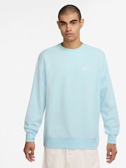 Nike Glacier Blue Club Crew Sweatshirt - Image 1 of 3
