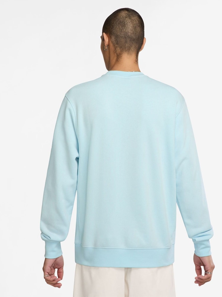 Nike Glacier Blue Club Crew Sweatshirt - Image 2 of 3 Nike Glacier Blue Club Crew Sweatshirt - Image 2 of 3