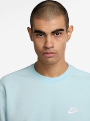 Nike Glacier Blue Club Crew Sweatshirt - Image 3 of 3