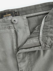 Pale Green Slim Fit Zip Detail Stretch Cargo Trousers - Image 8 of 11