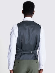DKNY Sage Green Slim Fit Waistcoat - Image 2 of 3