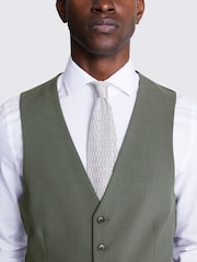 DKNY Sage Green Slim Fit Waistcoat - Image 3 of 3