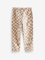 Neutral 100% Cotton Checkerboard Trousers (3-16yrs) - Image 2 of 3