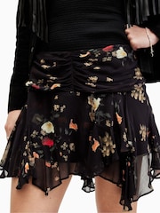 AllSaints Black Erica Kora Skirt - Image 3 of 6