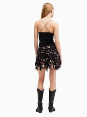 AllSaints Black Erica Kora Skirt - Image 5 of 6