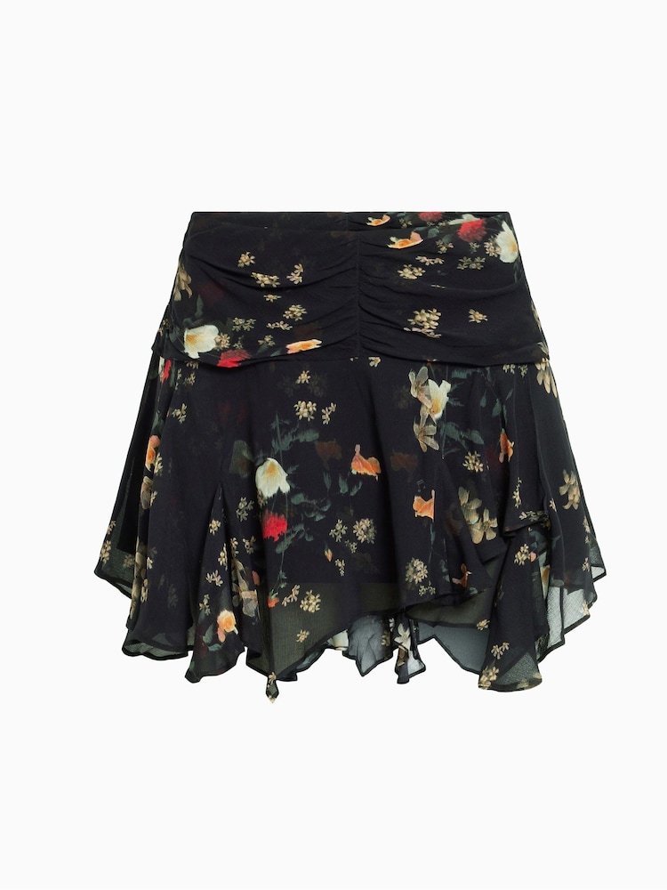 AllSaints Black Erica Kora Skirt - Image 6 of 6