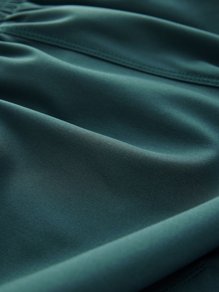 Pullin Teal Jogging Shorts Calvin Klein Logo Badge Washed