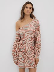 Halston Мини-платья с блестками на плечах - Image 1 of 6