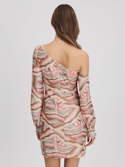 Halston Мини-платья с блестками на плечах - Image 5 of 6