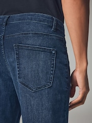 Bardzo ciemny niebieski - Regular Tapered Fit Classic Stretch Jeans - Image 5 of 11