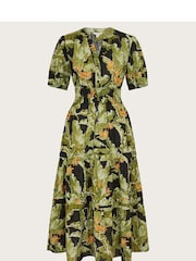 Monsoon Black 100% Cotton Print Carmina Dress - Image 6 of 6