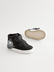 Black Monster Wide Fit (G) Warm Lined Touch Fastening Boots - Image 1 of 9