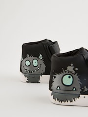 Black Monster Wide Fit (G) Warm Lined Touch Fastening Boots - Image 3 of 9
