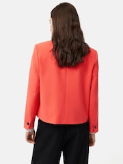 Jigsaw Pink Dark Modern Crepe Short Jacket - Image 2 of 6