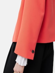 Jigsaw Pink Dark Modern Crepe Short Jacket - Image 5 of 6