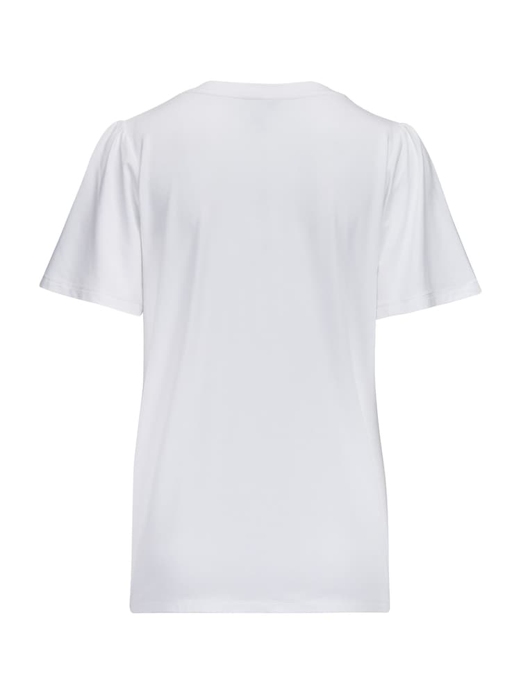 Blanco - Pour Moi Serena V-Neck Jersey T-Shirt with Viscose - Imagen 4 de 4 Blanco - Pour Moi Serena V-Neck Jersey T-Shirt with Viscose - Imagen 4 de 4