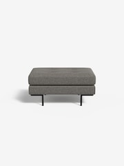 MADE.COM Basket Weave Dark Natural Harlow Footstool - Image 2 of 3