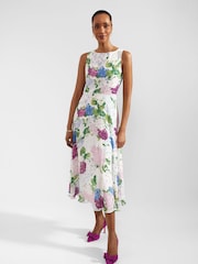 Hobbs White Petite Petite Carly Dress - Image 1 of 4