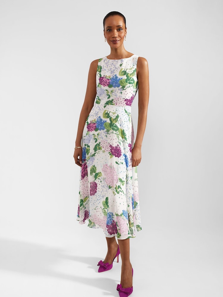 Hobbs White Petite Petite Carly Dress - Image 1 of 4