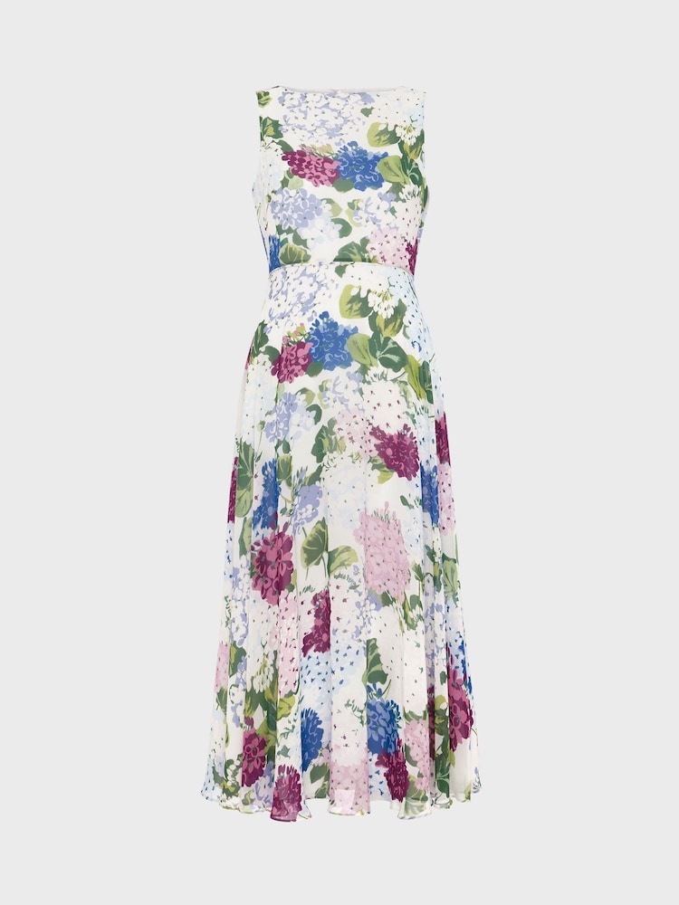 Hobbs White Petite Petite Carly Dress - Image 4 of 4