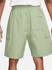 Nike Green 100% Cotton Club Woven Cargo Shorts - Image 5 of 9