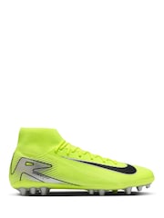 Nike Volt/Black Adults Mercurial Superfly 10 Academy Artificial Ground Football Boots - Image 1 of 11