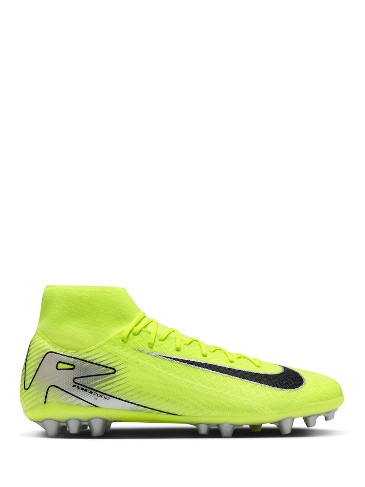 Nike Volt/Black Adults Mercurial Superfly 10 Academy Artificial Ground Football Boots - Image 1 of 11