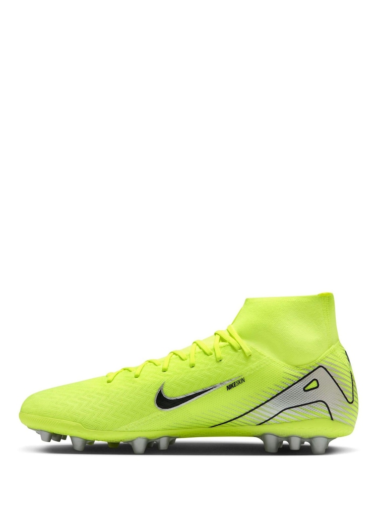 Nike Volt/Black Adults Mercurial Superfly 10 Academy Artificial Ground Football Boots - Image 2 of 11