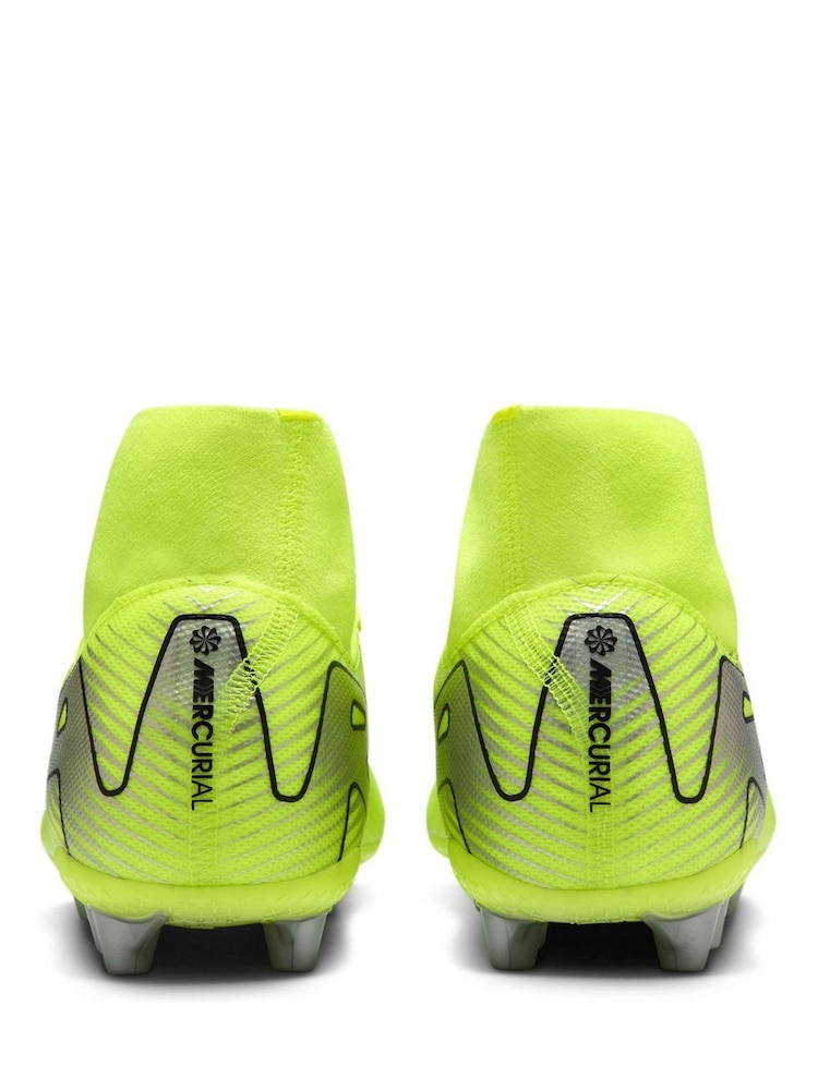 Nike Volt/Black Adults Mercurial Superfly 10 Academy Artificial Ground Football Boots - Image 6 of 11