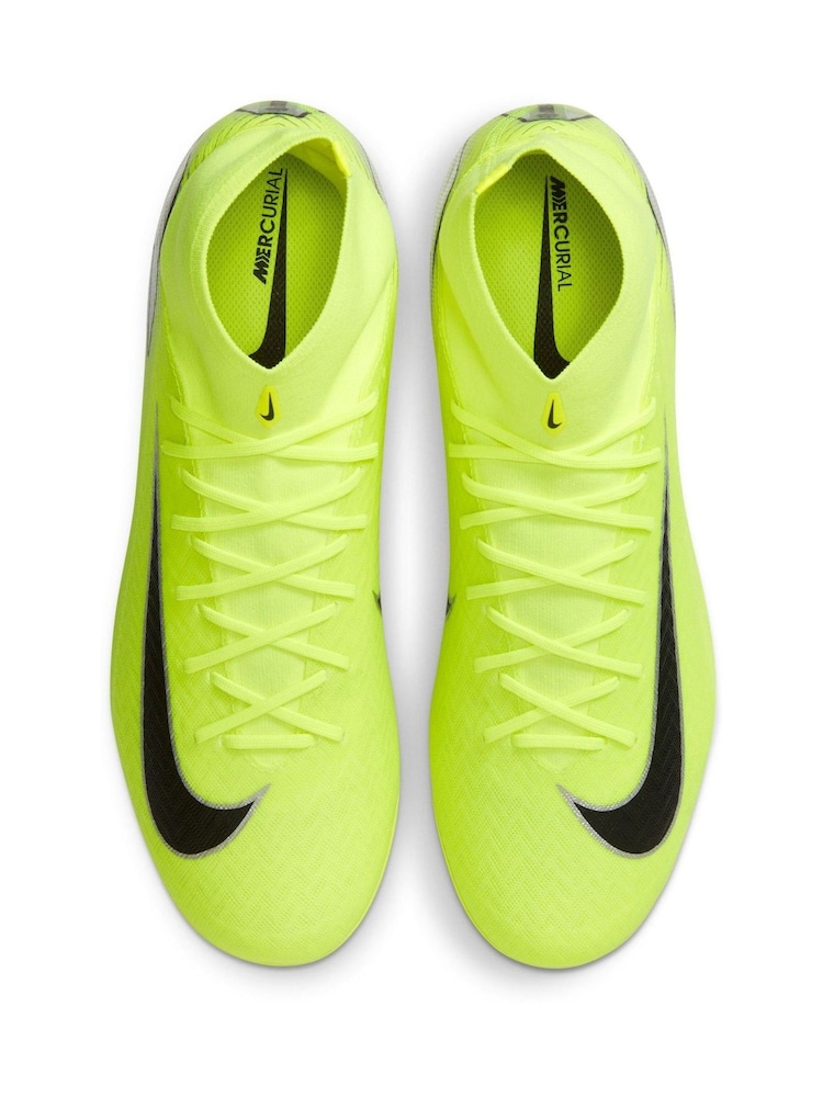 Nike Volt/Black Adults Mercurial Superfly 10 Academy Artificial Ground Football Boots - Image 7 of 11