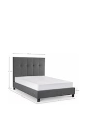 Julian Bowen Slate Linen Sorrento Upholstered Bed - Image 7 of 7