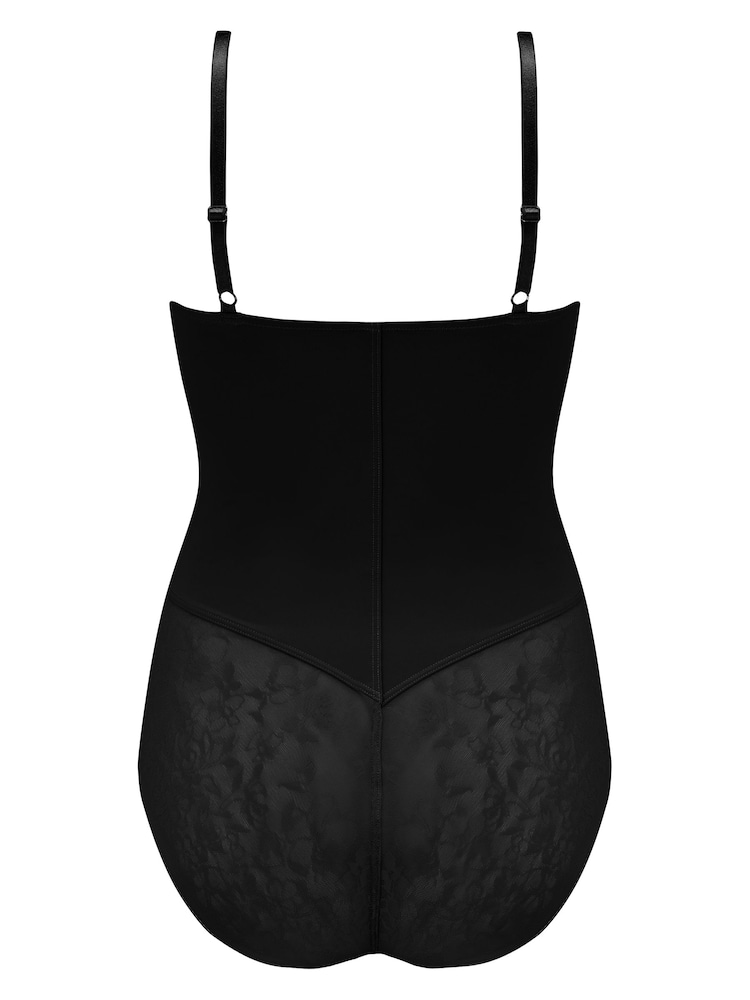 Pour Moi Black Effortless Tummy Control Wear Your Own Bra Body Shapewear - Image 4 of 4