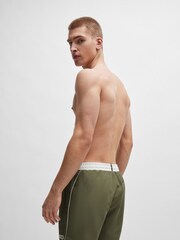 BOSS Green Contrast-logo Swim Shorts In Recycled Material - Image 2 of 4