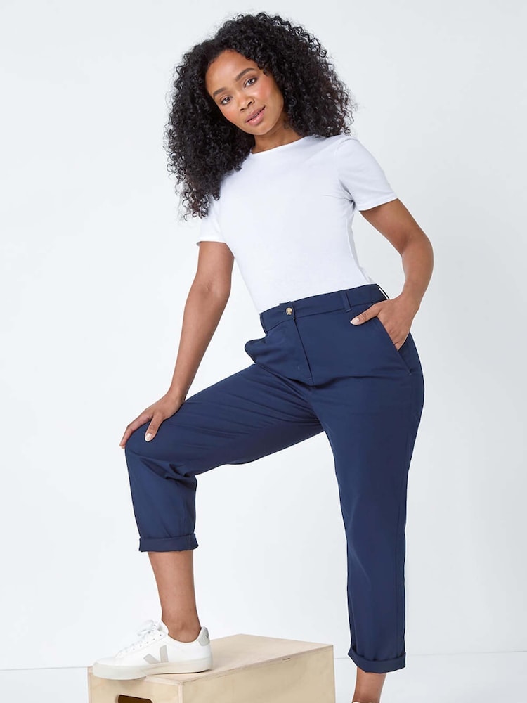 Roman Cotton Blend Stretch Chino Trousers - Imagen 1 de 5 Roman Cotton Blend Stretch Chino Trousers - Imagen 1 de 5