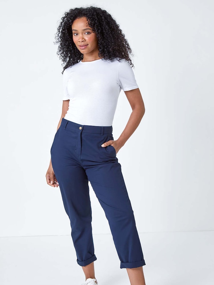 Roman Cotton Blend Stretch Chino Trousers - Imagen 2 de 5 Roman Cotton Blend Stretch Chino Trousers - Imagen 2 de 5
