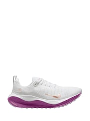Nike White/Purple Infinity RN 4 Road Running Trainers - Image 1 of 4