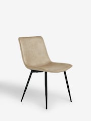 Set of 2 Monza Faux Leather Mink Sawyer Dining Chairs - Image 5 of 8