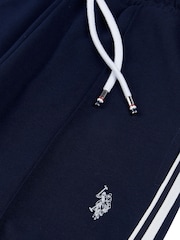 U.S. Polo Assn. Blue Womens Stripe Trim Flare Joggers - Image 8 of 8