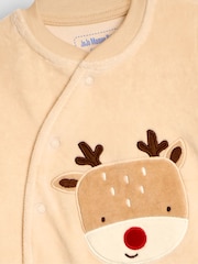 Piedra - JoJo Maman Bébé Cotton Christmas Zip Appliqué Sleepsuit - Imagen 6 de 6