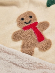 Natural Christmas Character Super Soft Borg Throw Blanket - Image 5 of 9